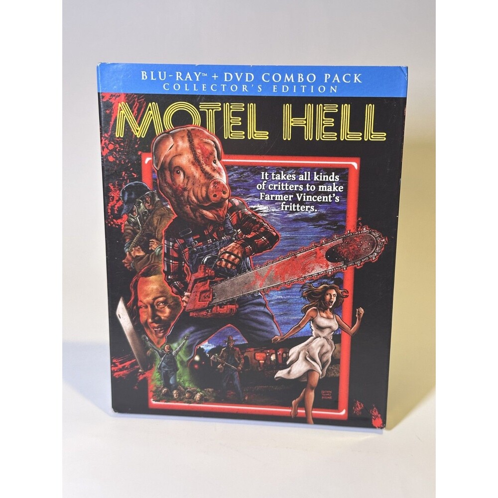 Motel Hell - Scream Factory Blu-Ray/DVD OOP Slipcover Collector's Edition